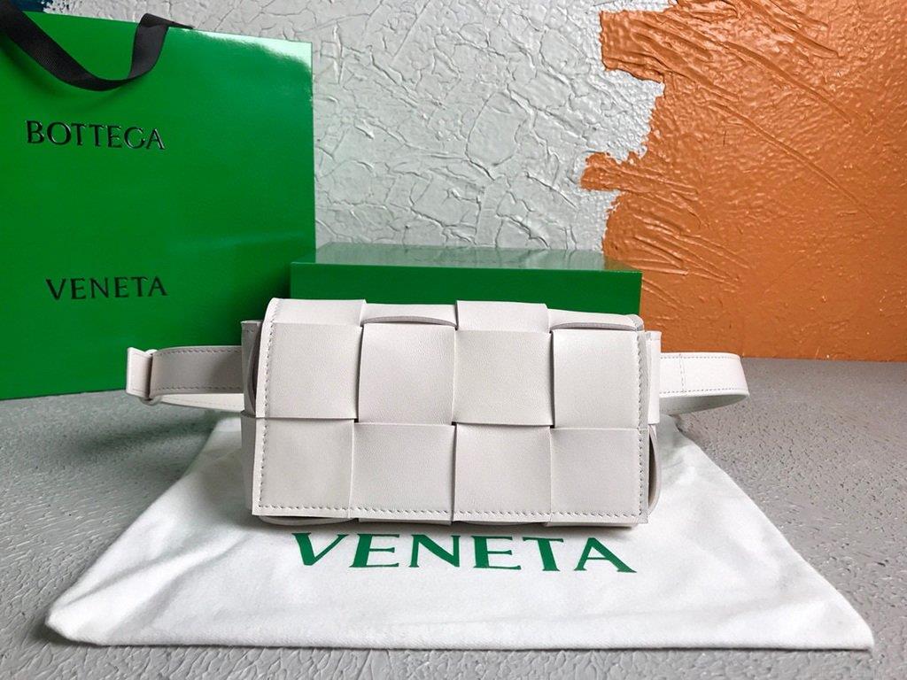 Bottega Veneta BV 639367 Belt-Cassette 55869 Bag White