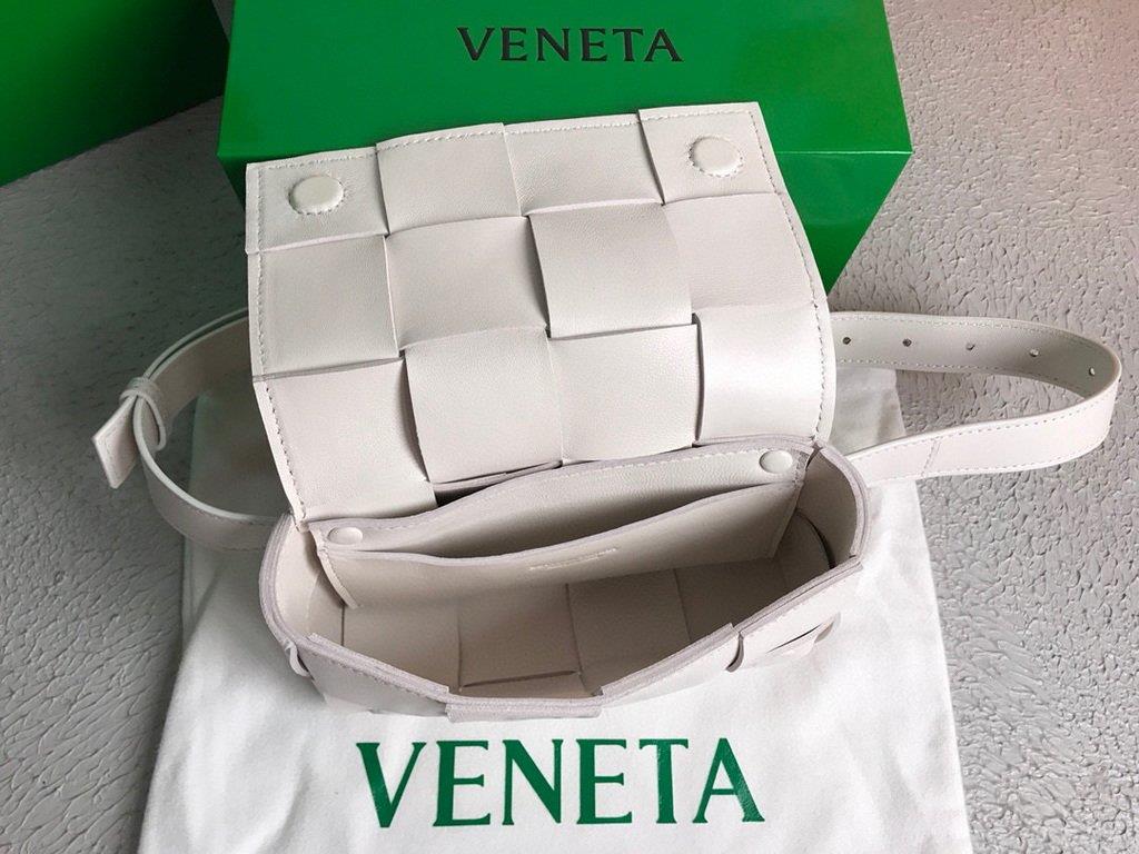 Bottega Veneta BV 639367 Belt-Cassette 55869 Bag White