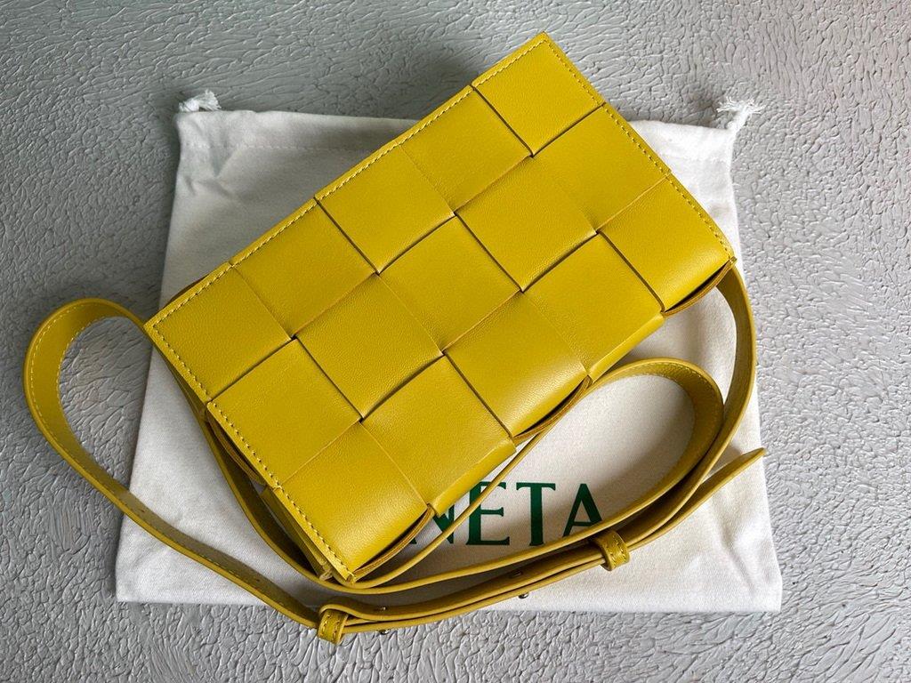 Copy of Bottega Veneta BV 578004 Cassette Cross-body Bag 58890 Yellow