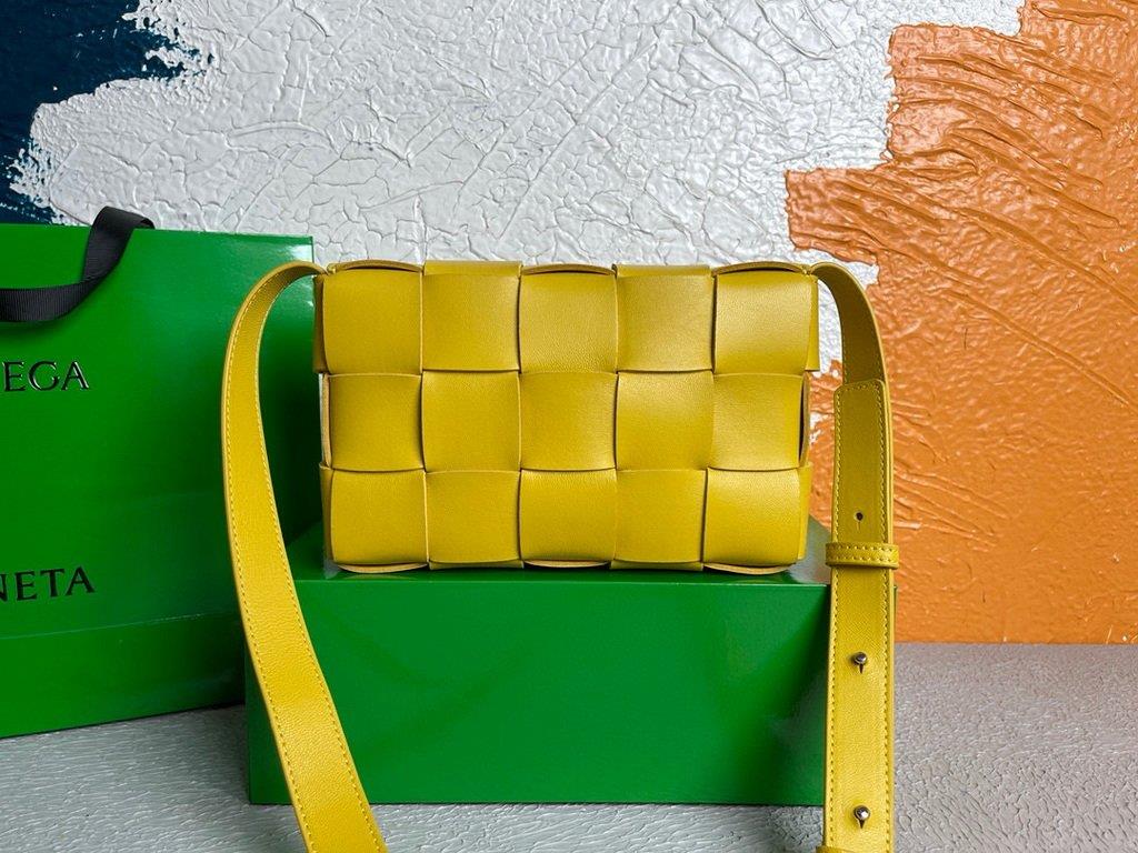 Copy of Bottega Veneta BV 578004 Cassette Cross-body Bag 58890 Yellow
