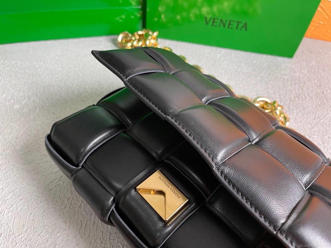 Bottega Veneta BV 20206 Chain Cassette 631421 Black Gold