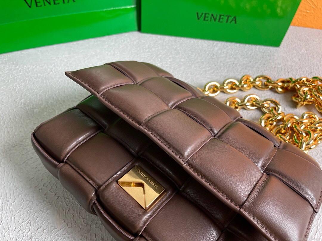 Bottega Veneta BV 20206 Chain Cassette 631421 Brown Gold