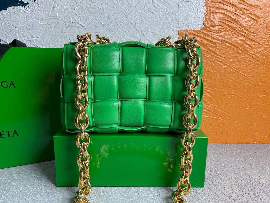 Bottega Veneta BV 20206 Chain Cassette 631421 Grass Green Gold
