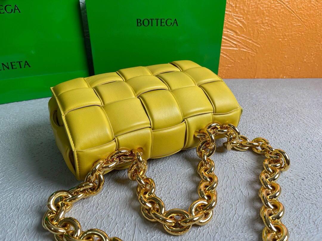 Bottega Veneta BV 20206 Chain Cassette 631421 Lemon Yellow Gold
