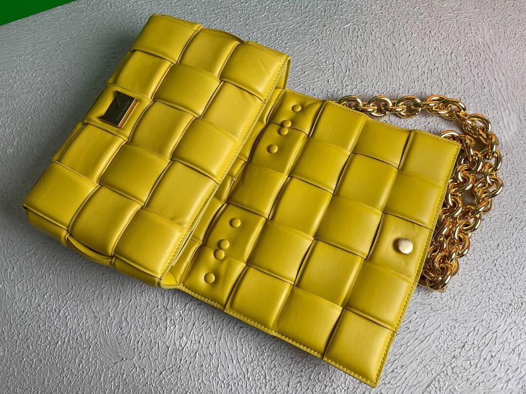 Bottega Veneta BV 20206 Chain Cassette 631421 Lemon Yellow Gold