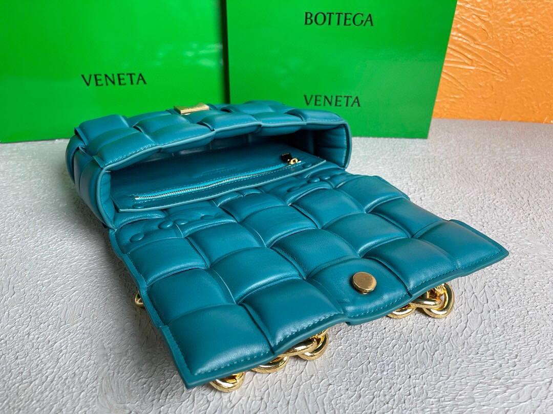 Bottega Veneta BV 20206 Chain Cassette 631421 Mallard Gold
