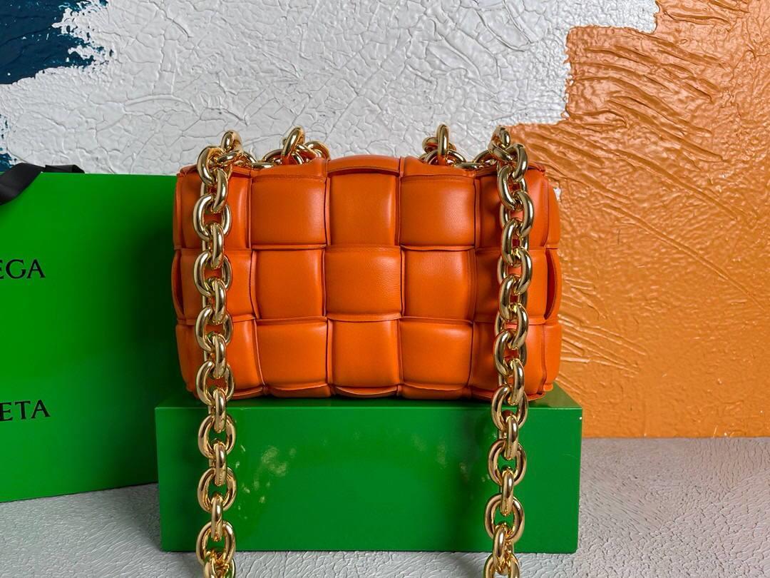 Bottega Veneta BV 20206 Chain Cassette 631421 Oragne Gold