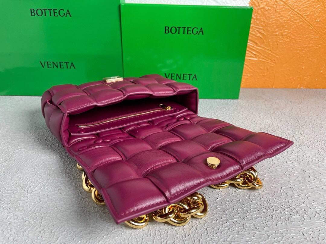 Bottega Veneta BV 20206 Chain Cassette 631421 Wine Red Gold