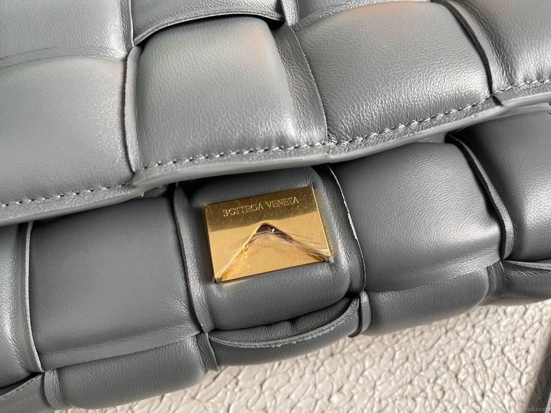 Bottega Veneta BV 20206 Padded Cassette 591970 Dark Grey Gold