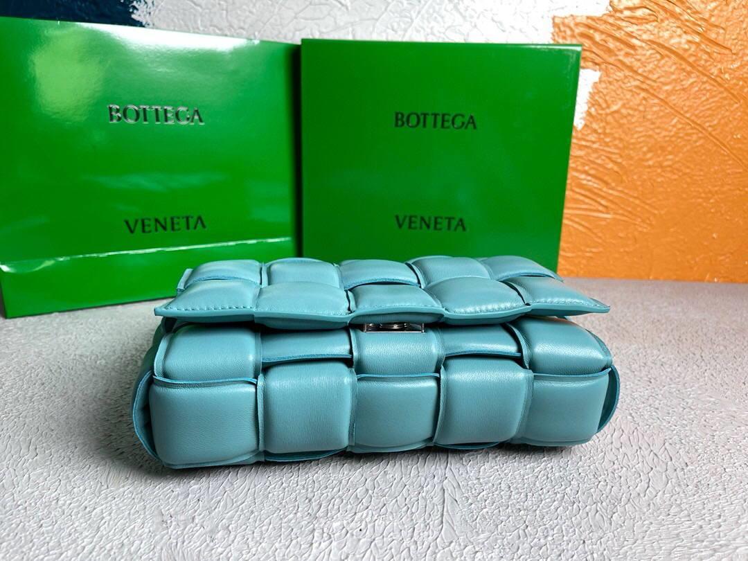 Bottega Veneta BV 20206 Padded Cassette 591970 Light Blue Silver