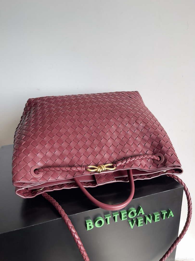 Bottega Veneta BV 743575 Large Andiamo Wine Red