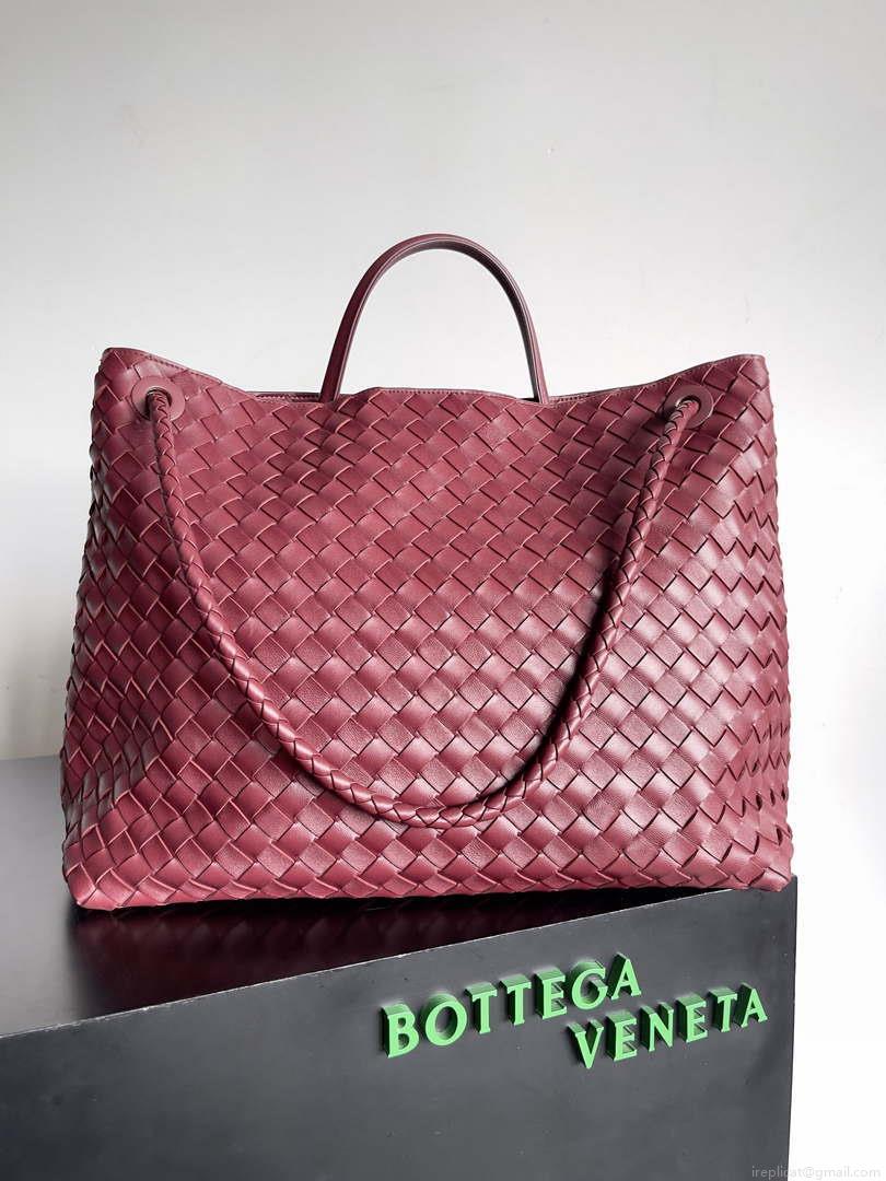 Bottega Veneta BV 743575 Large Andiamo Wine Red