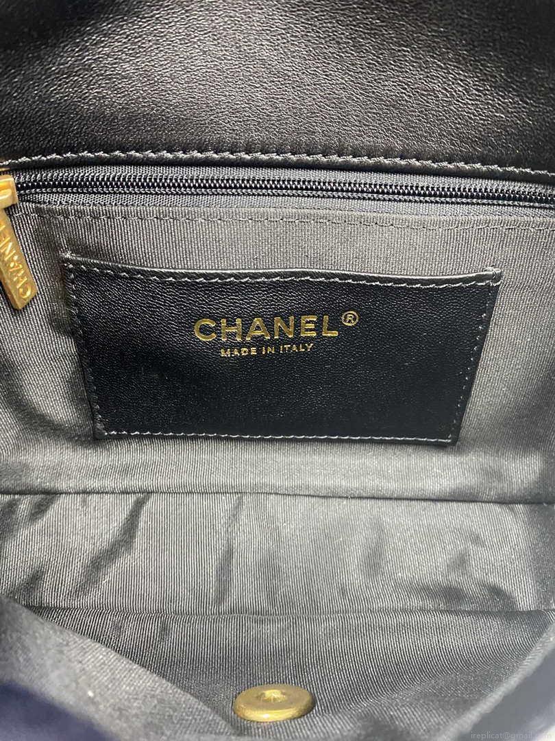 Chanel Mini Flap Bag Lambskin Gold-Tone Metal AS3213 Black