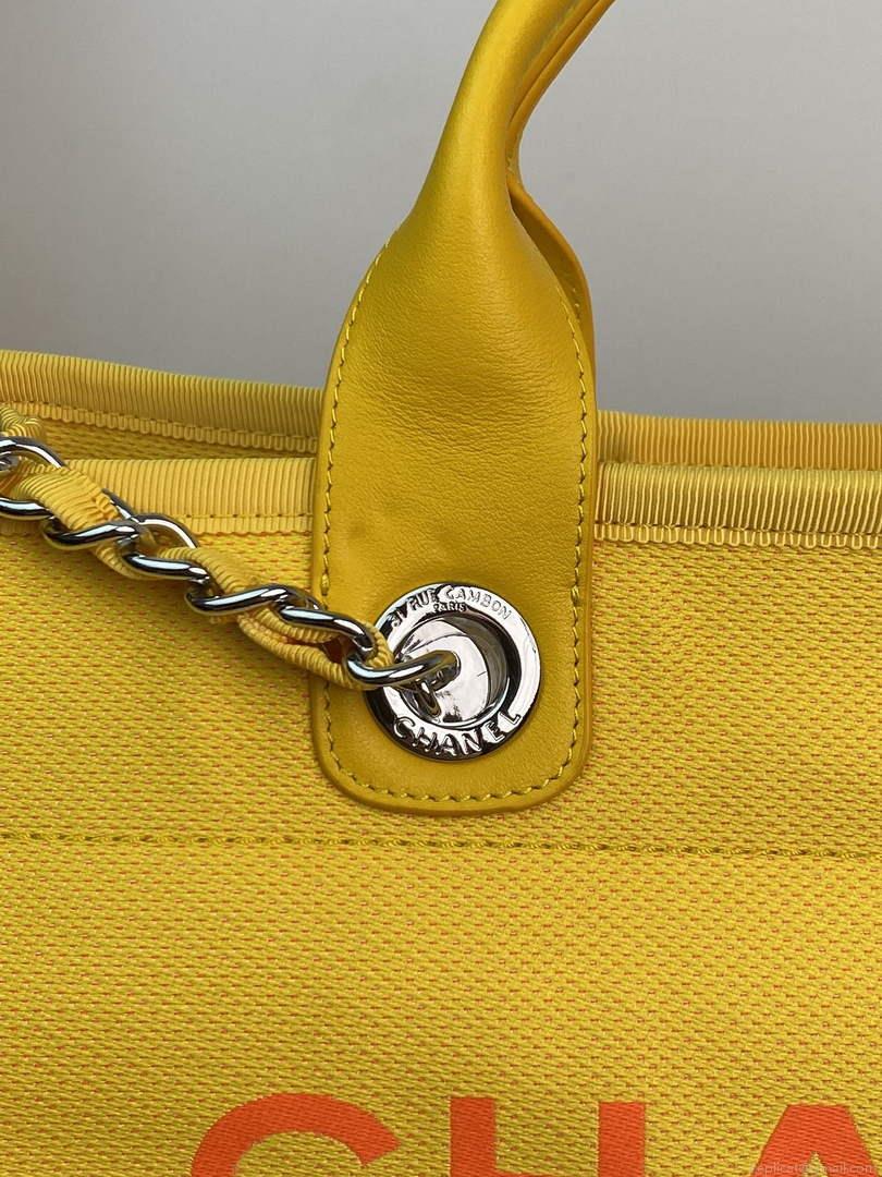 Chanel A66941 Large Shopping Bag A93786 Clothing Yellow