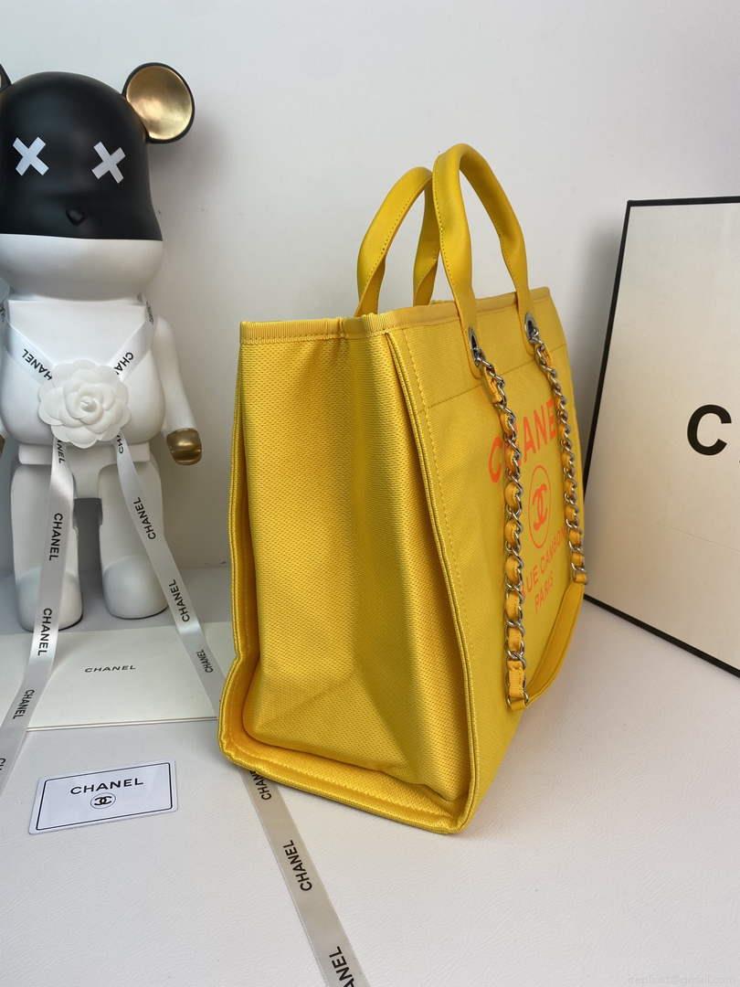 Chanel A66941 Large Shopping Bag A93786 Clothing Yellow