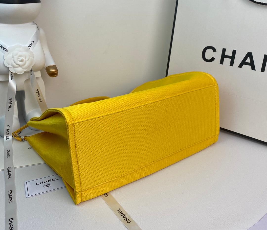 Chanel A66941 Large Shopping Bag A93786 Clothing Yellow