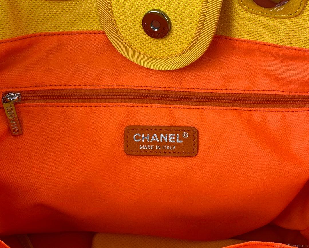 Chanel A66941 Large Shopping Bag A93786 Clothing Yellow