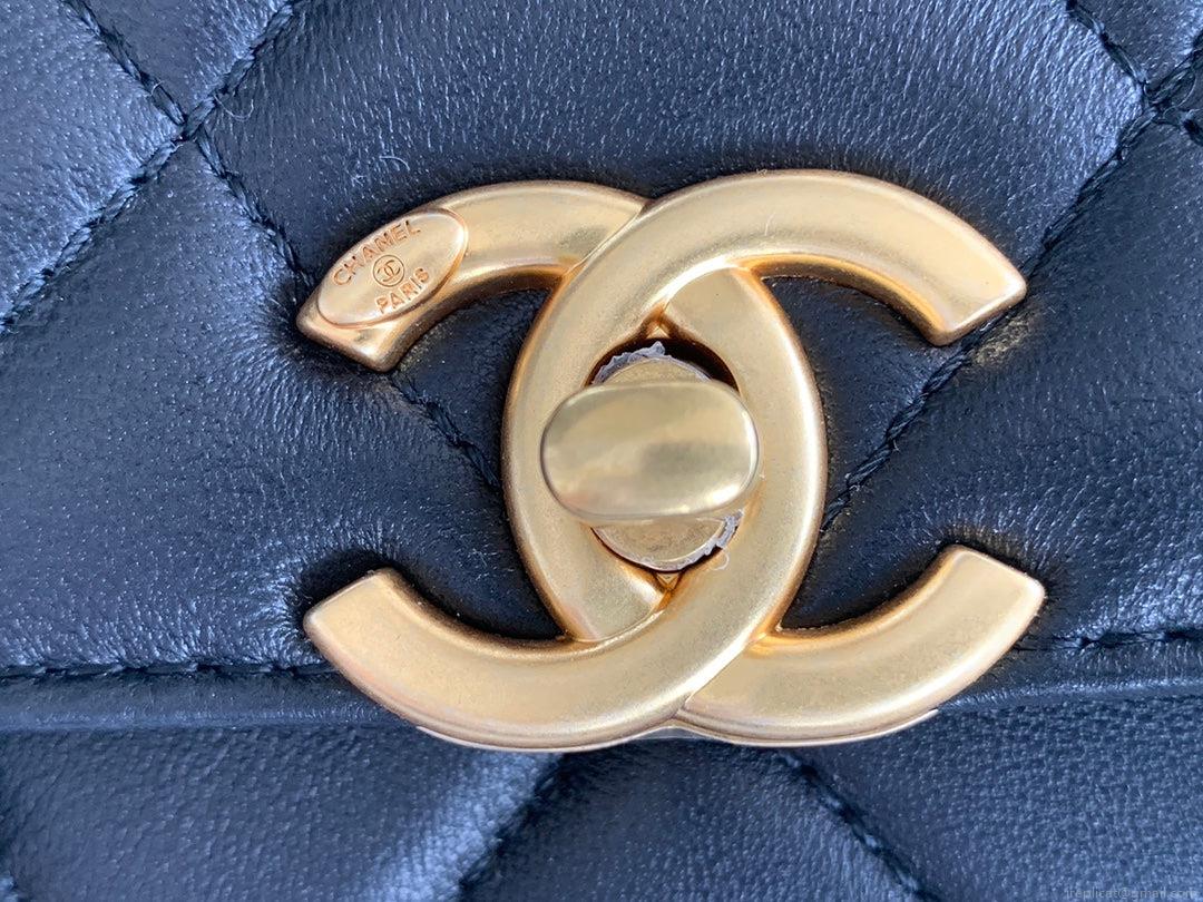Chanel Small Flap Bag Lambskin AS3241 Black