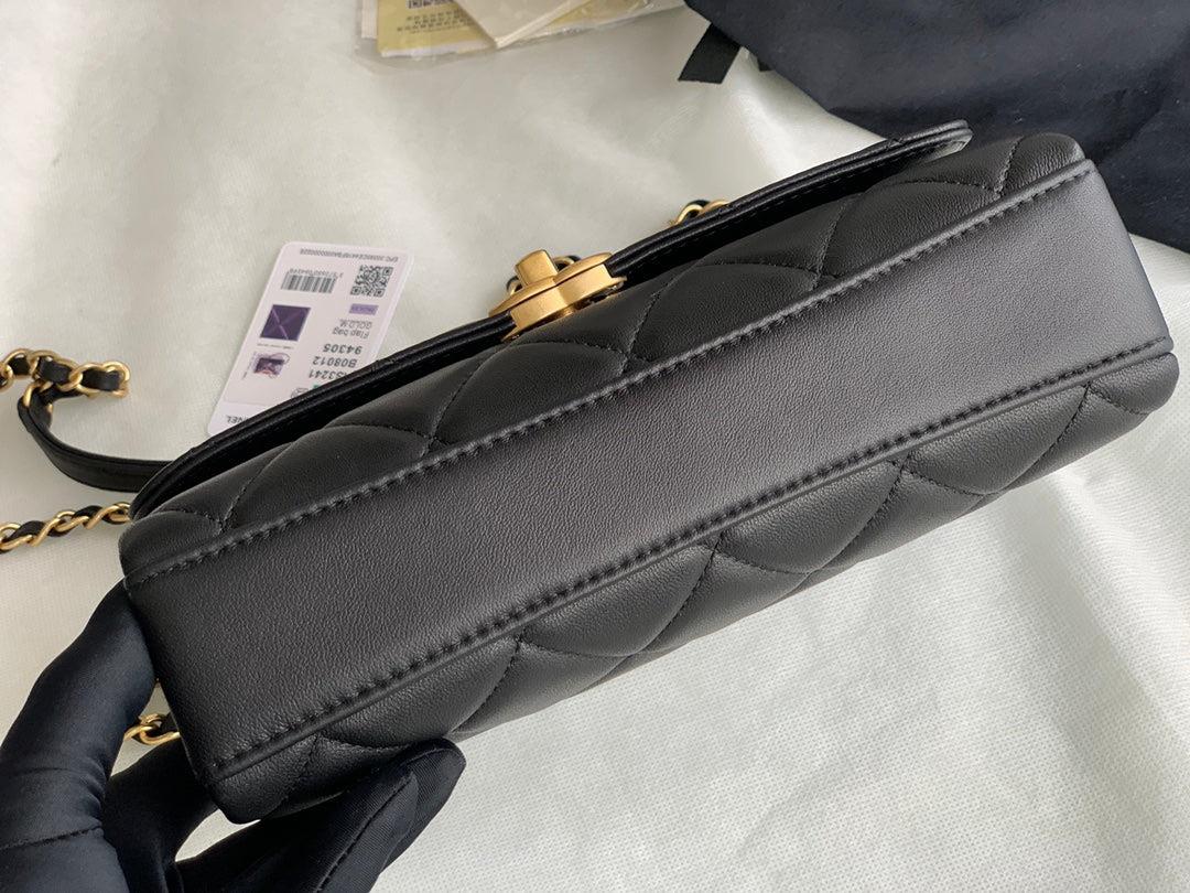 Chanel Small Flap Bag Lambskin AS3241 Black