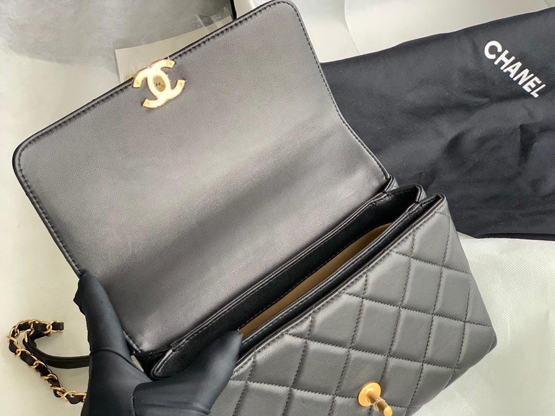 Chanel Small Flap Bag Lambskin AS3241 Black
