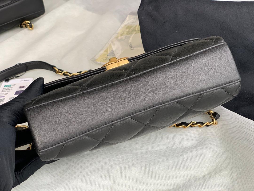 Chanel Small Flap Bag Lambskin AS3240 Black