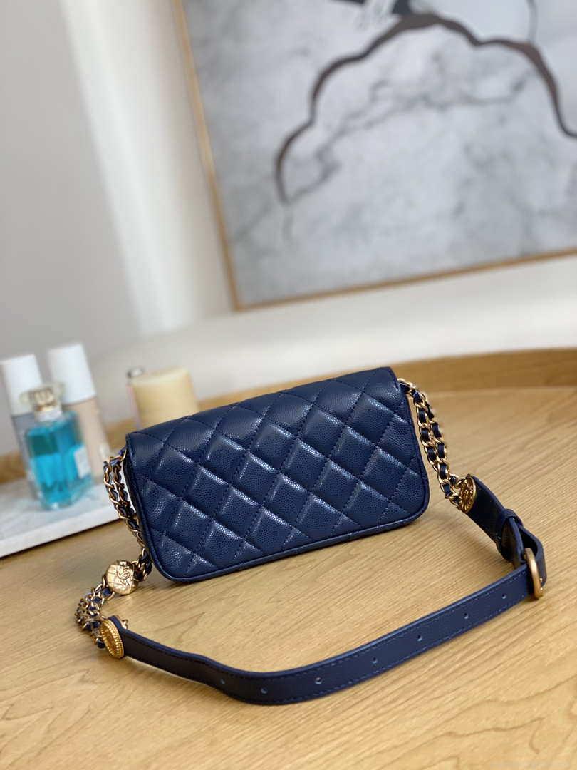 Chanel AP81210 Belt Pocket Bag Blue