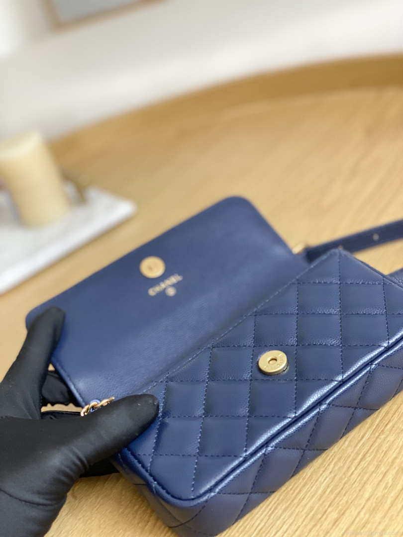Chanel AP81210 Belt Pocket Bag Blue