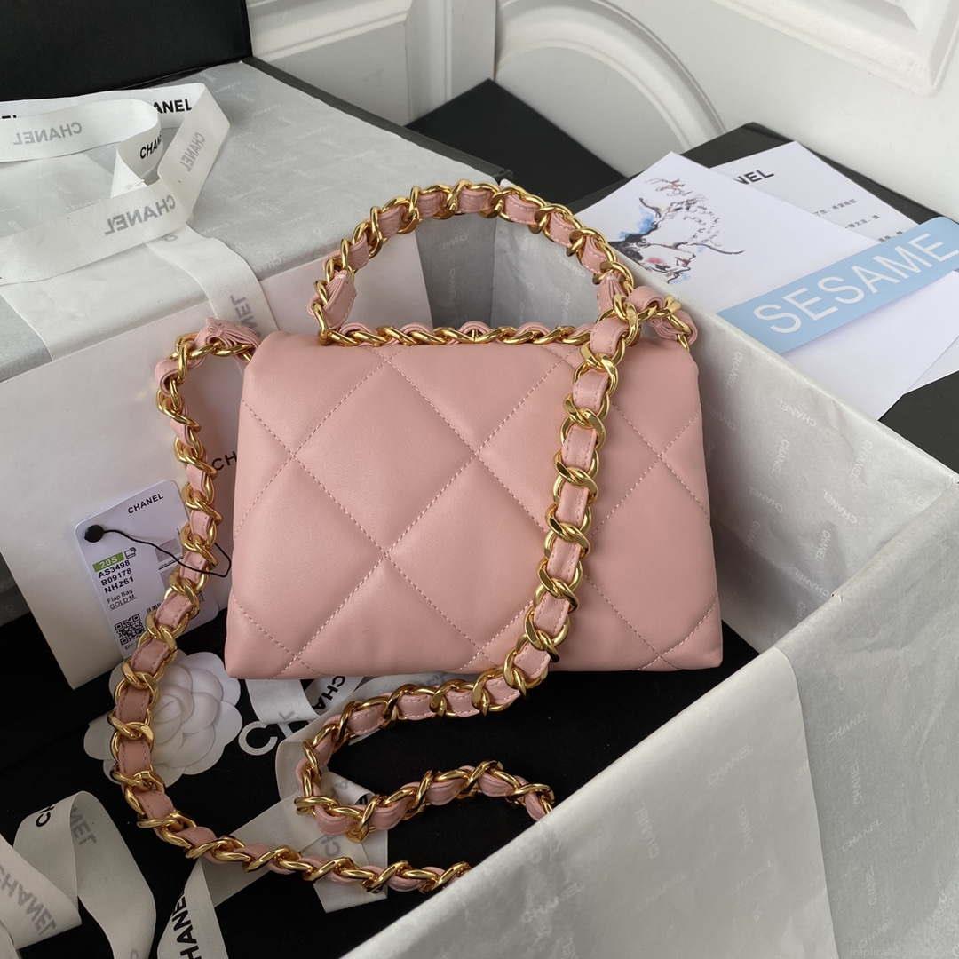 Chanel flap bag Lambskin AS3498 Pink