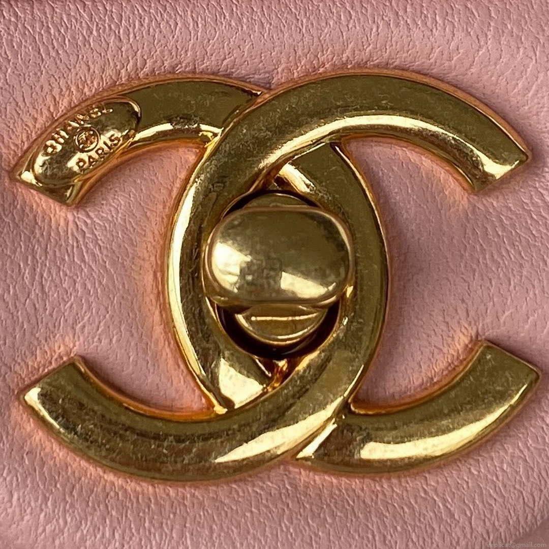 Chanel flap bag Lambskin AS3498 Pink