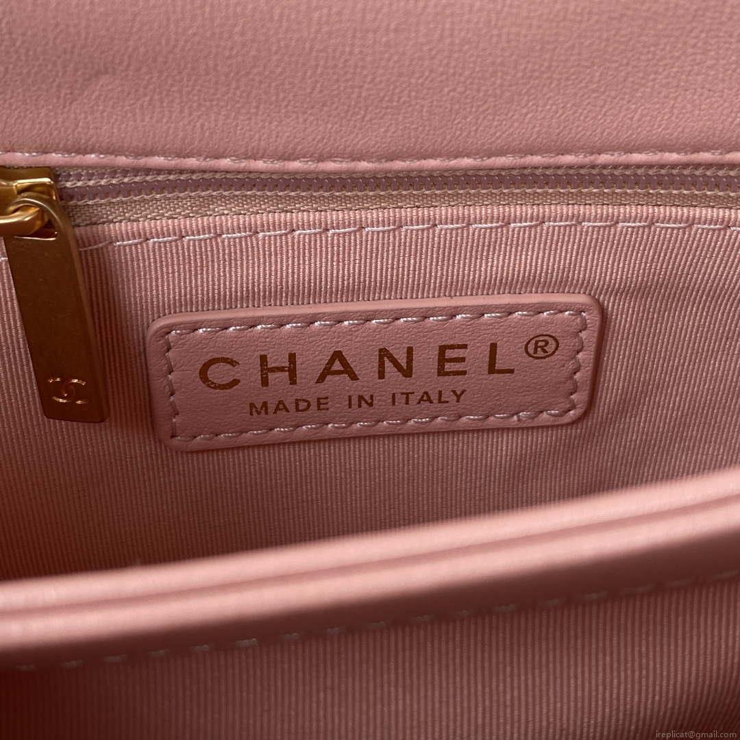 Chanel flap bag Lambskin AS3498 Pink