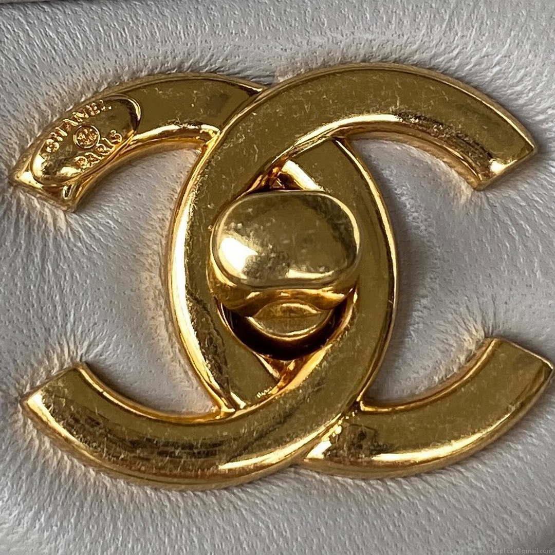 Chanel flap bag Lambskin AS3498 Gray