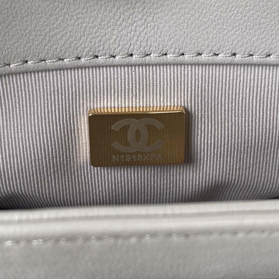 Chanel flap bag Lambskin AS3498 Gray
