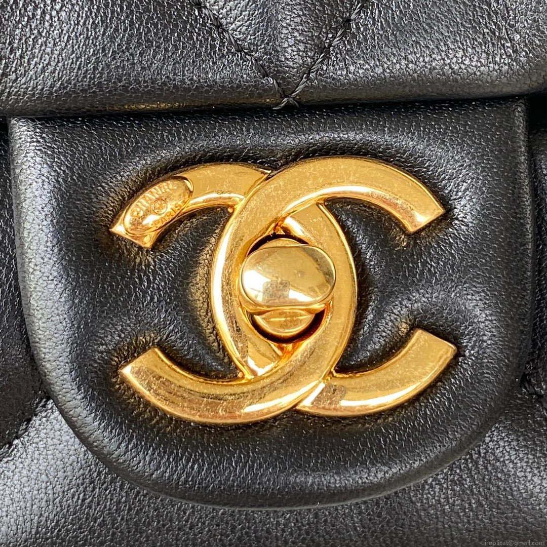 Chanel flap bag Lambskin AS3498 Black