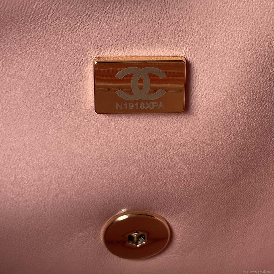 Chanel AS3791 Flap Bag Lambskin Pink