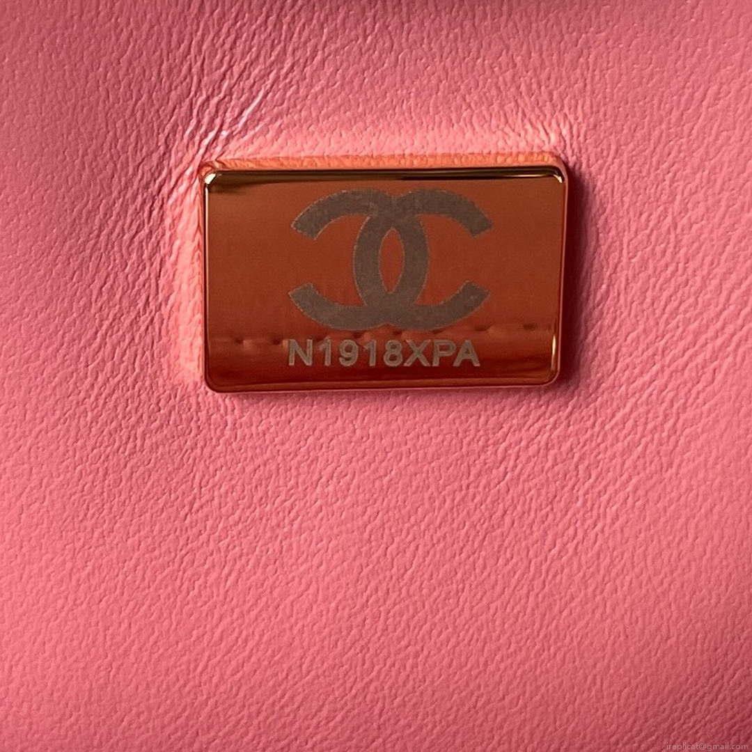 Chanel AS3791 Flap Bag Velvet and Lambskin Pink
