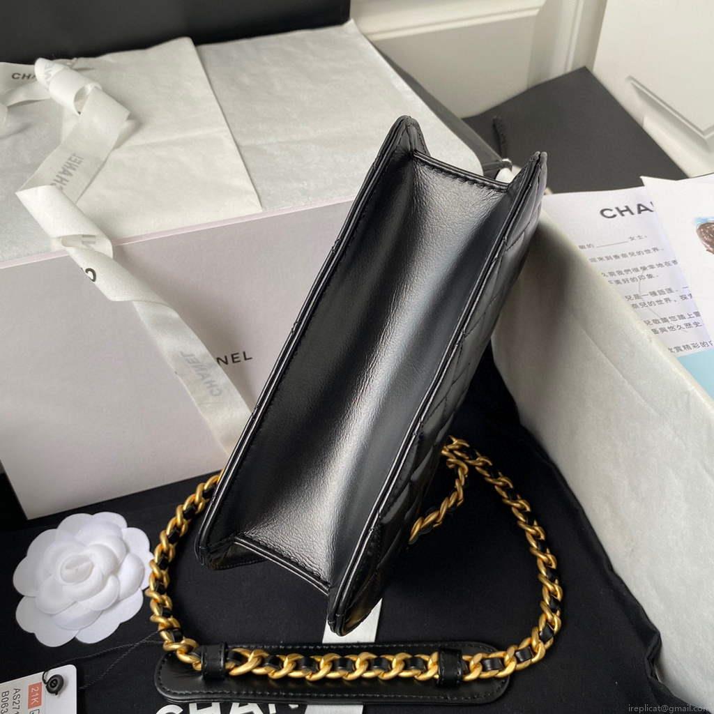 Chanel AS2714 Chanel Crossbody Bag Calfskin Black