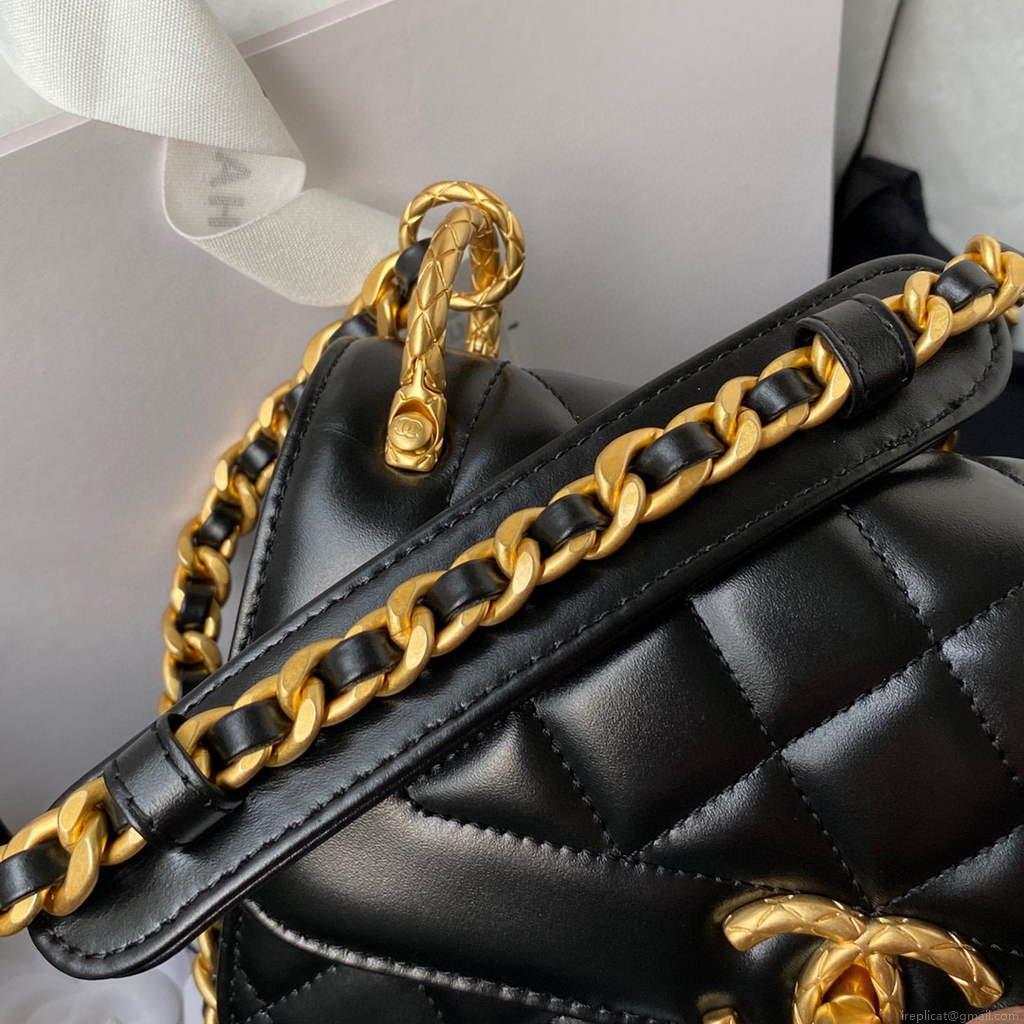 Chanel AS2714 Chanel Crossbody Bag Calfskin Black