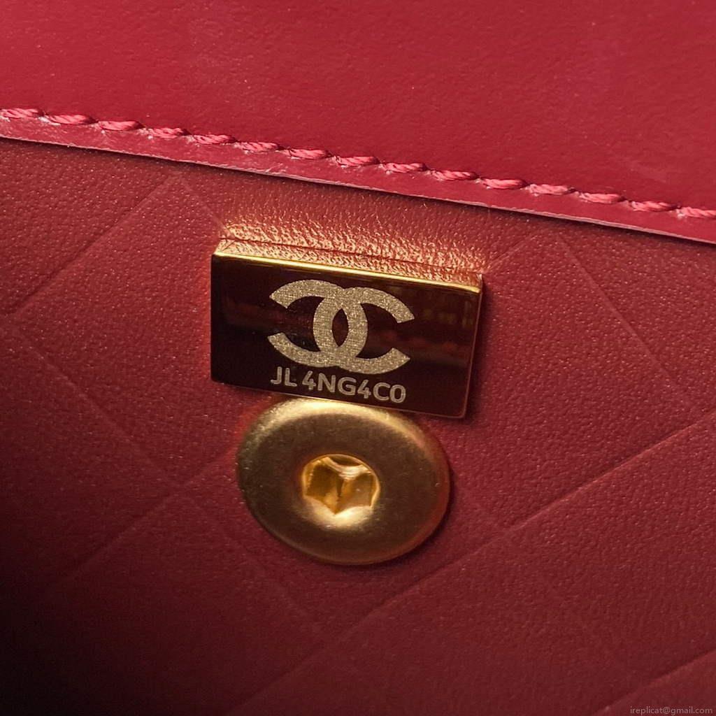 Chanel AS2714 Chanel Crossbody Bag Calfskin Red