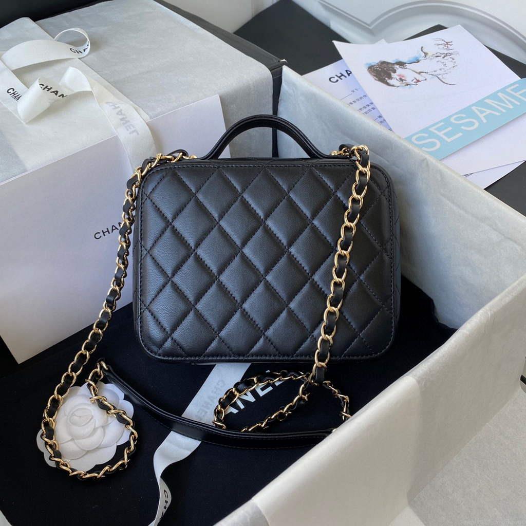 Chanel AS2900 Vanity Case Lambskin Black