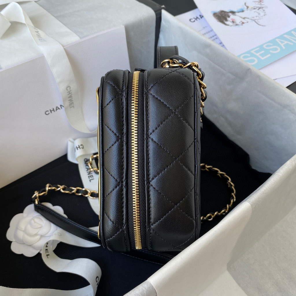 Chanel AS2900 Vanity Case Lambskin Black