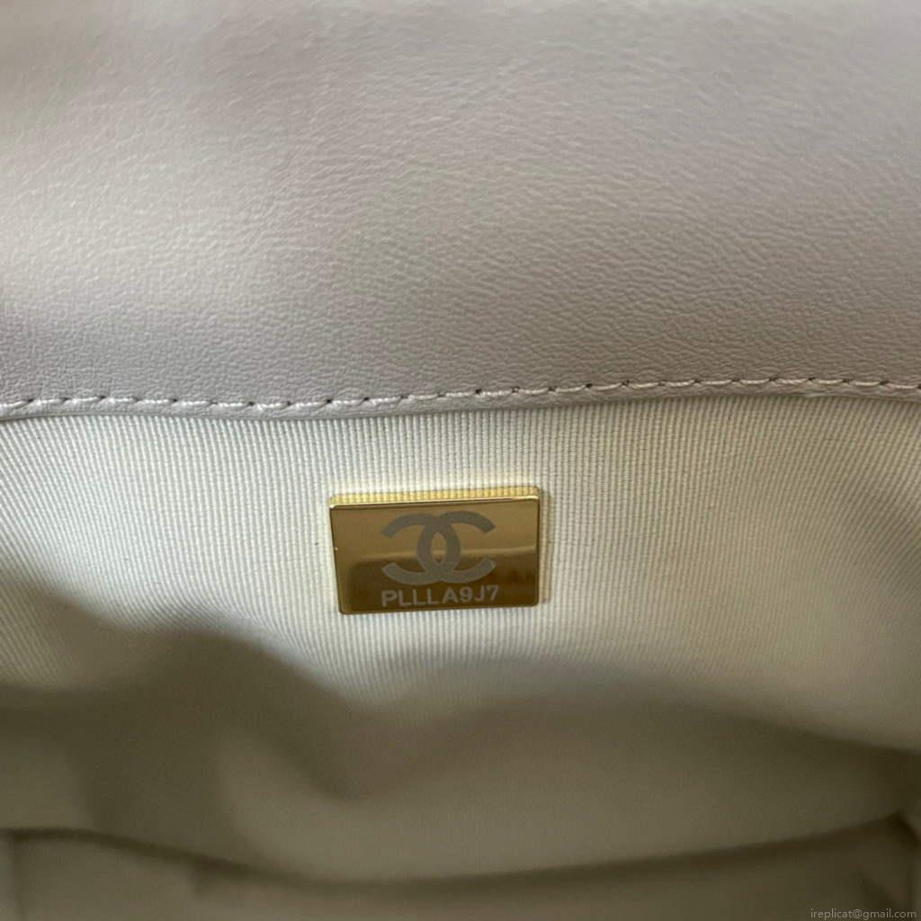 Chanel AS2749 Small Bowling Bag gray