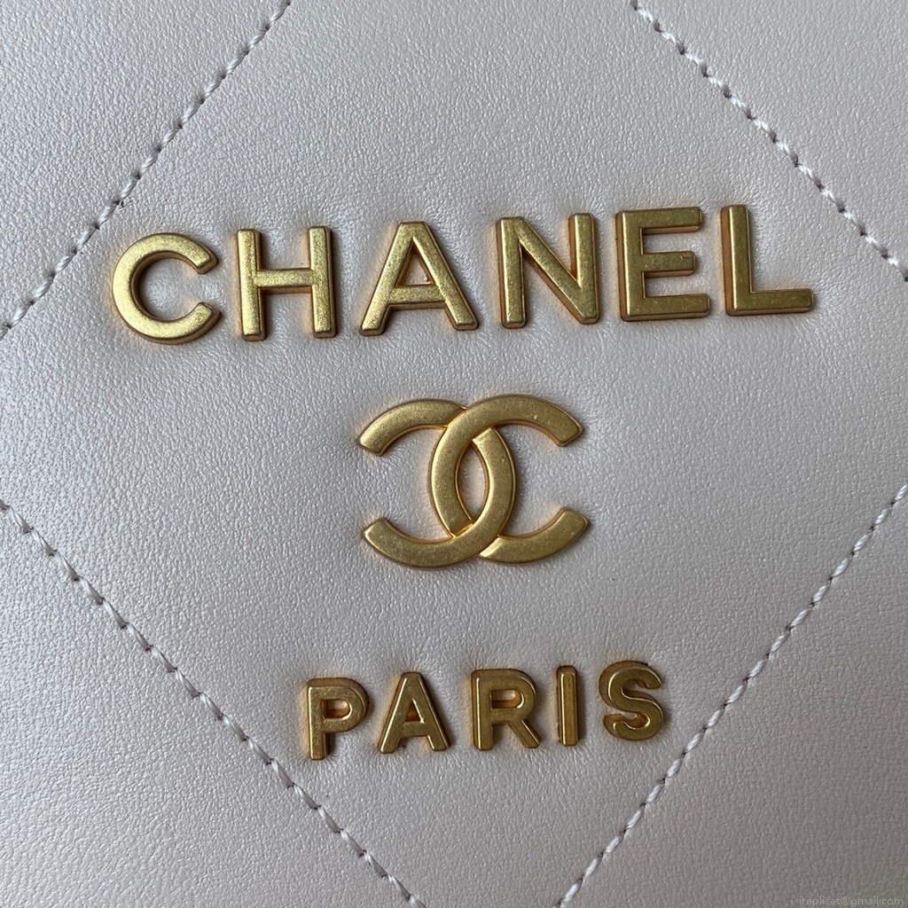 Chanel AS2749 Small Bowling Bag light pink