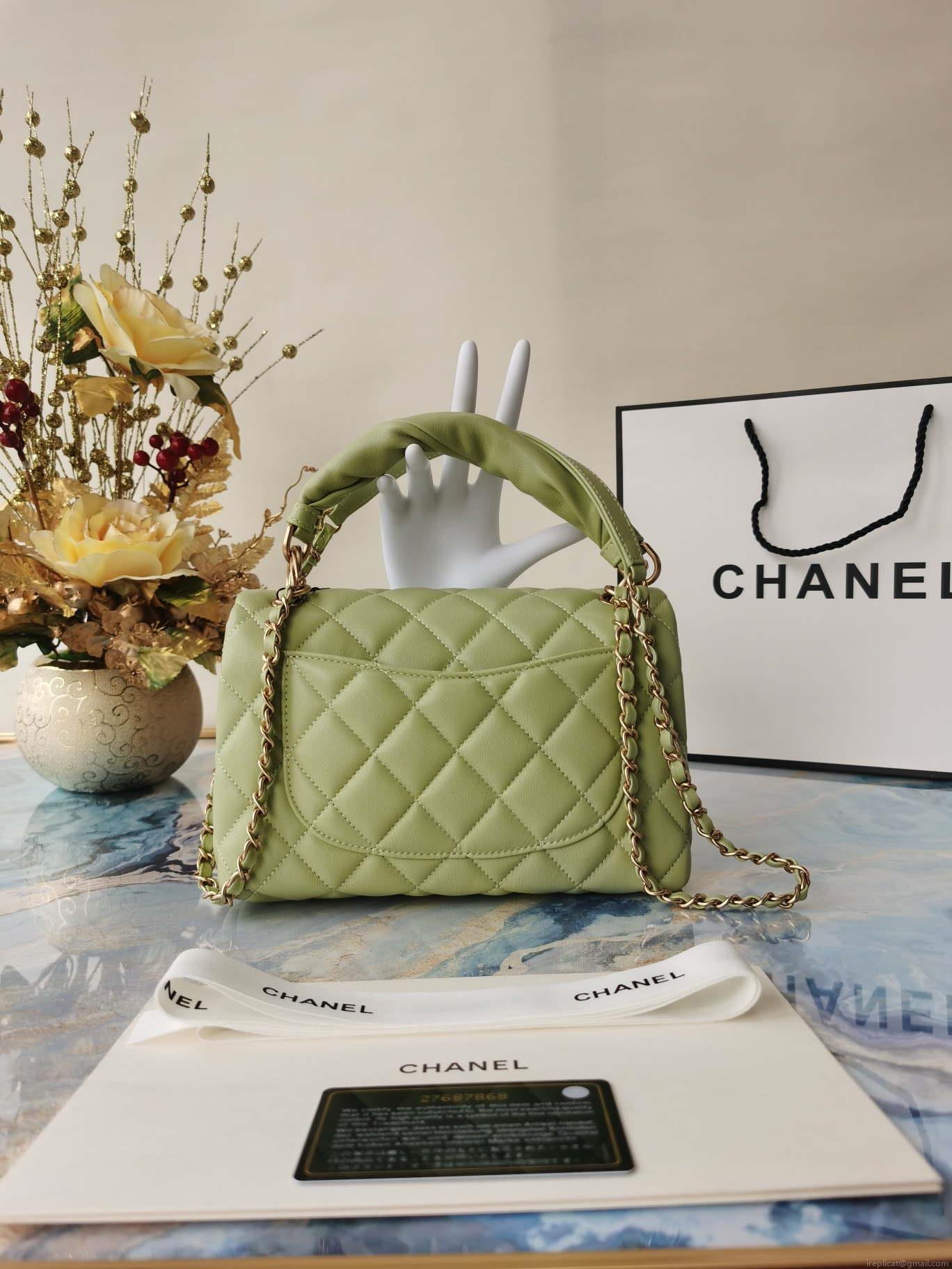 Chanel AS2044 Flap Original Lether Bag Green