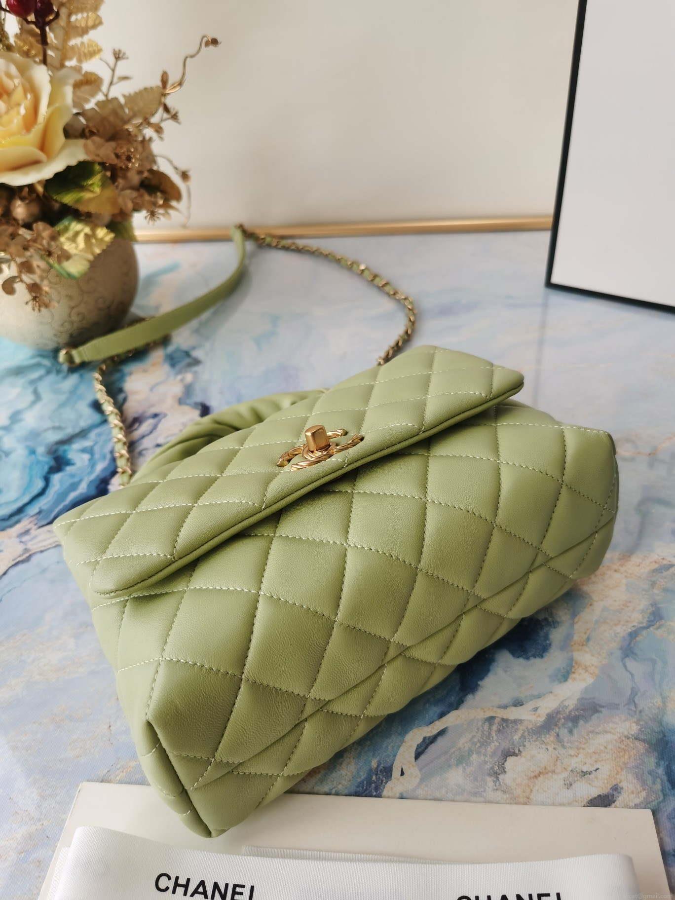 Chanel AS2044 Flap Original Lether Bag Green