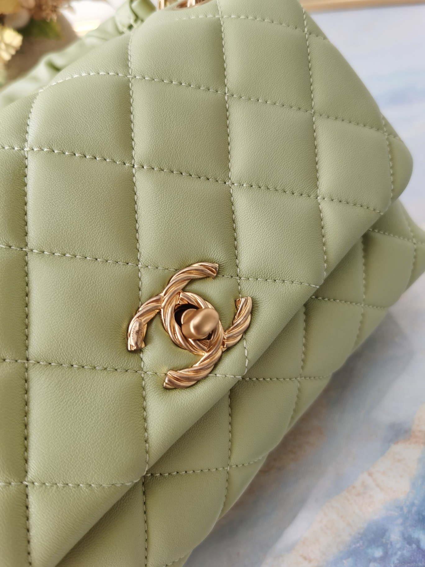 Chanel AS2044 Flap Original Lether Bag Green
