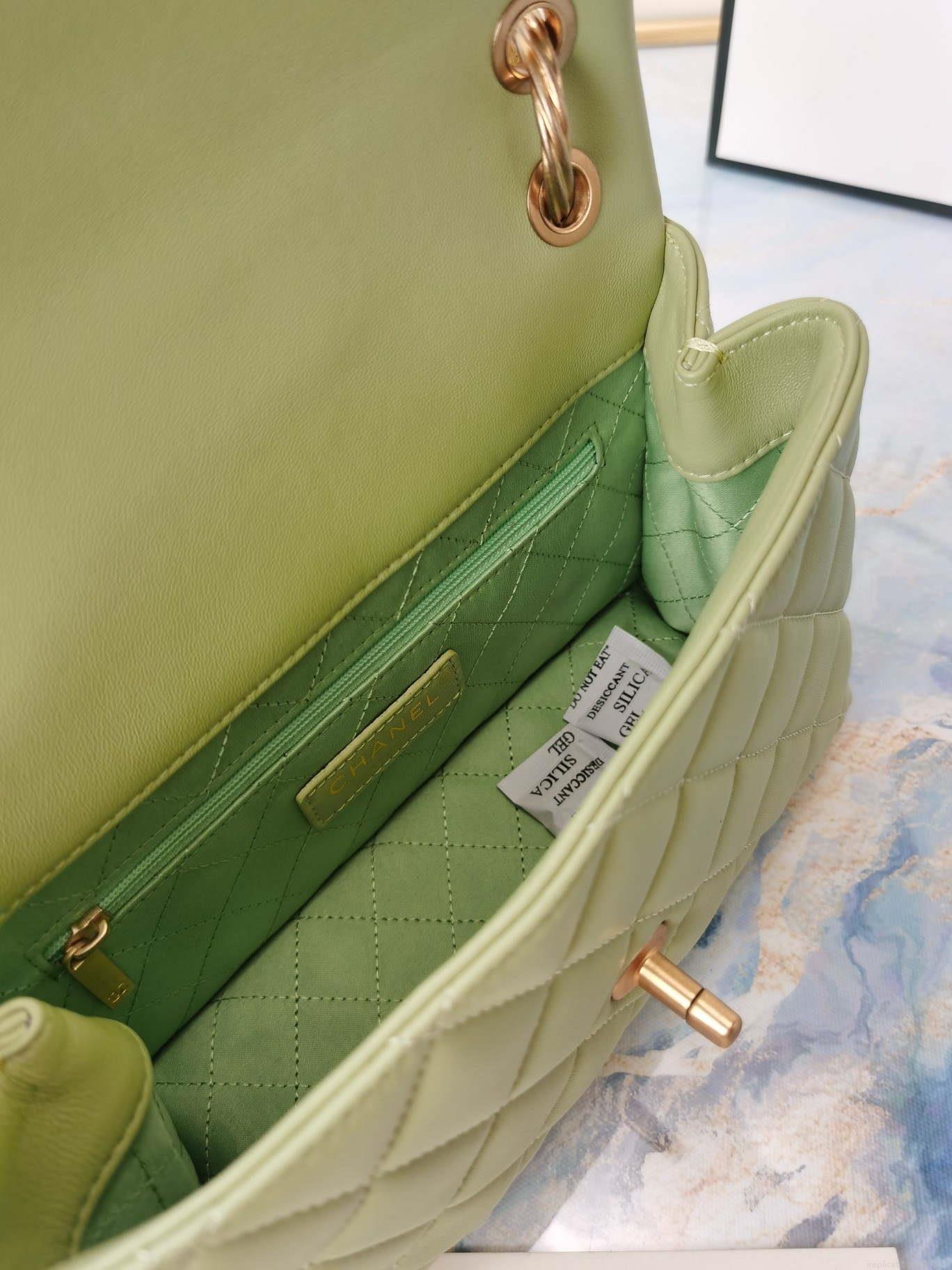 Chanel AS2044 Flap Original Lether Bag Green