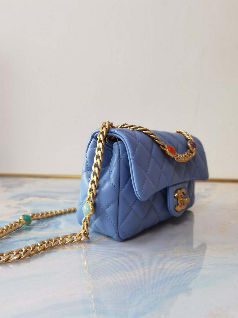 Chanel AS2380 Flap Bag Lambskin B05098 Blue