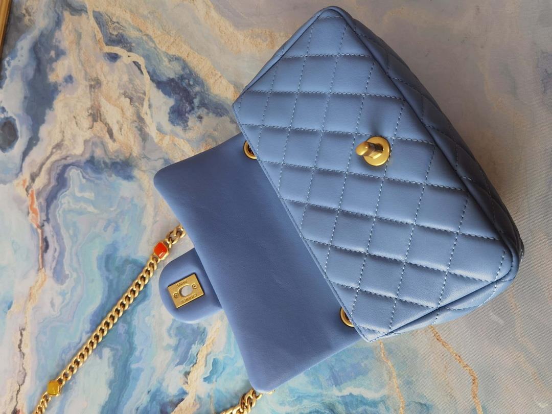 Chanel AS2380 Flap Bag Lambskin B05098 Blue