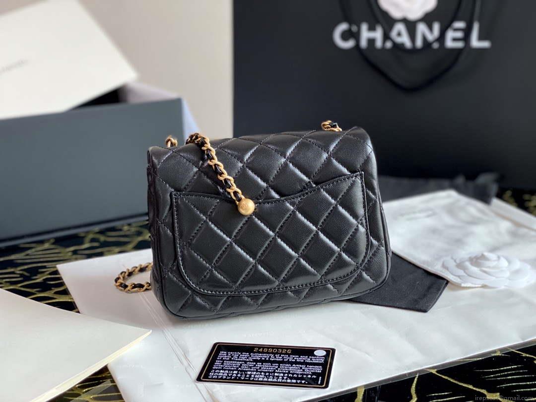 Chanel As1786 Flap Bag NA106 Shoulder Handbag B02916 Lambskin Black