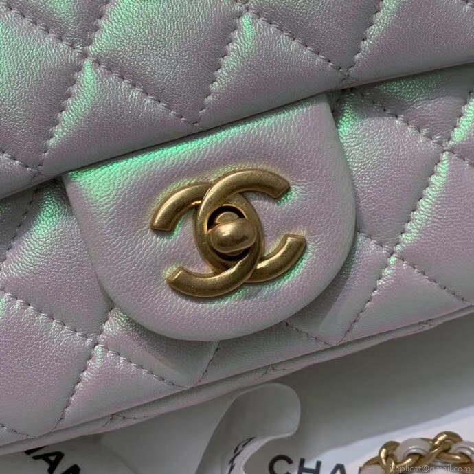 Chanel As1786 Flap Bag NA106 Shoulder Handbag B02916 Lambskin Silver